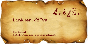 Linkner Éva névjegykártya