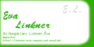 eva linkner business card